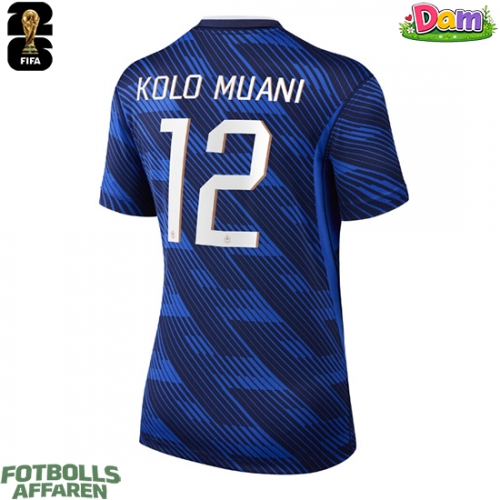 Frankrike Randal Kolo Muani #12 Hemmatröja Kvinnor VM 2026 Kortärmad